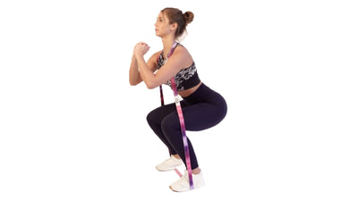 Squats with long band